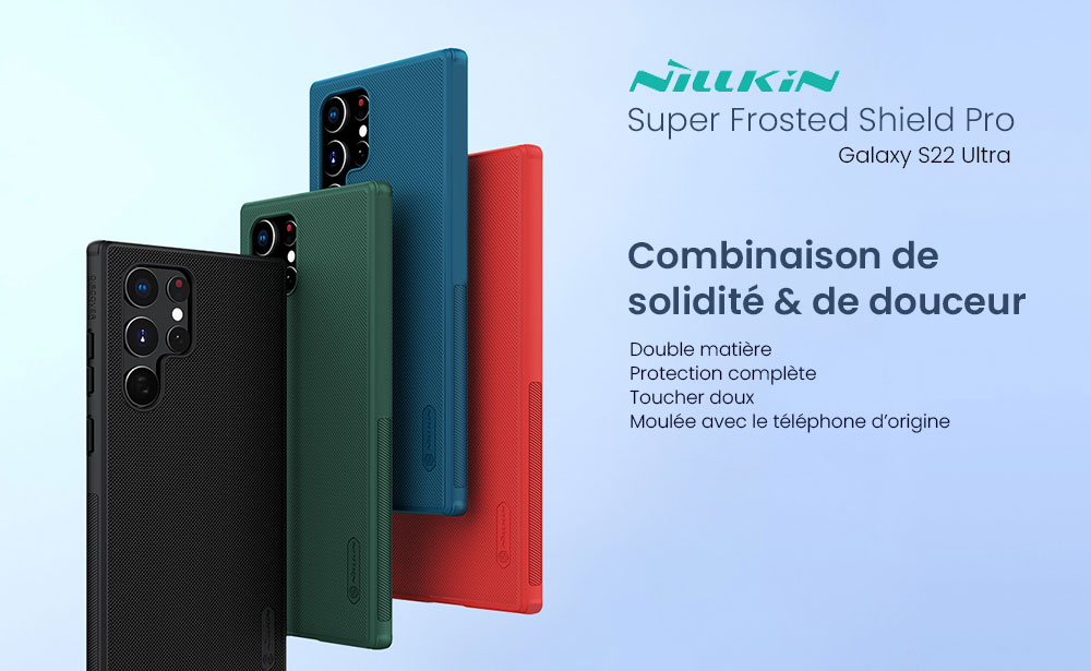 Coque NILLKIN Super Frosted Shield Pro pour Galaxy S22 Ultra