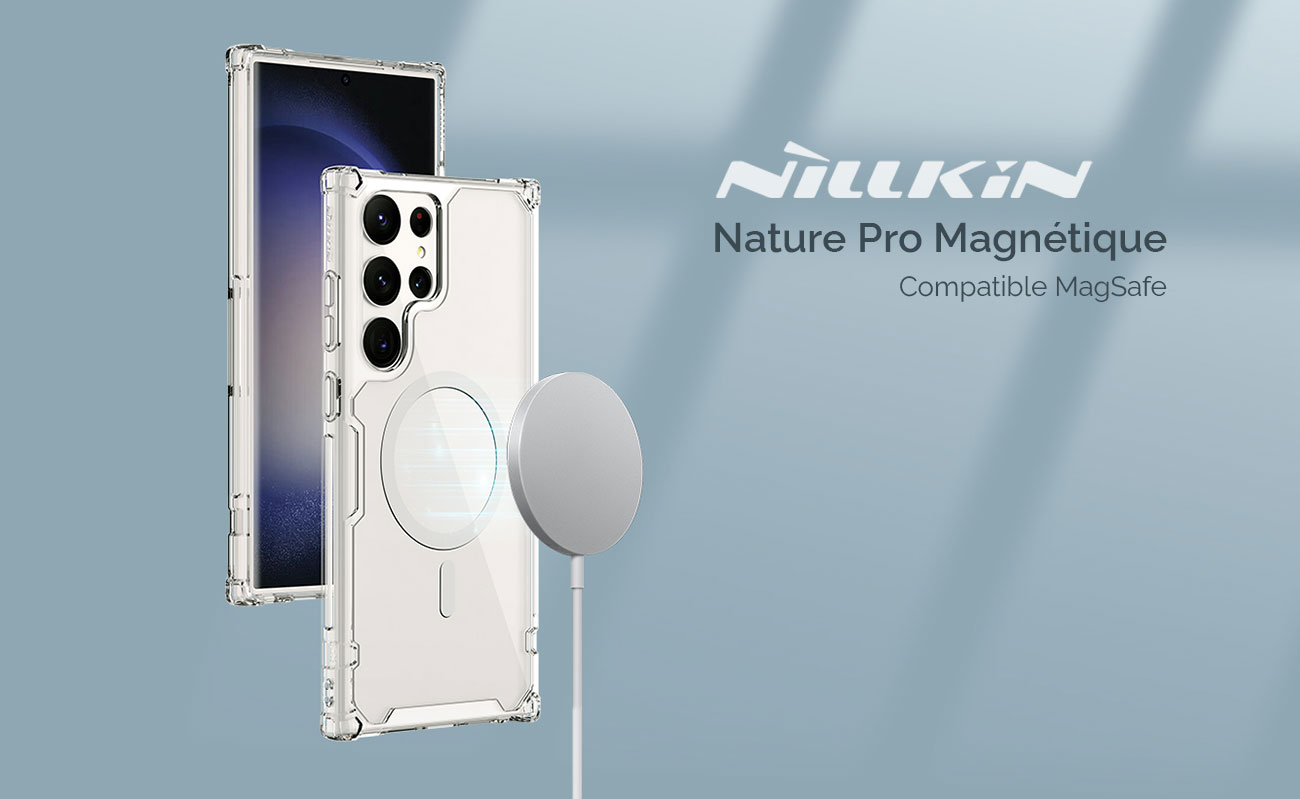 Coque Transparente NILLKIN Nature Pro Magnétique pour Galaxy S23 Ultra 5G