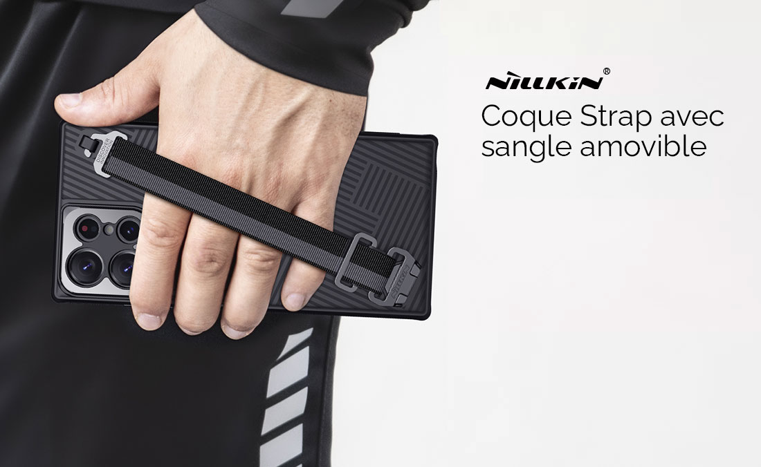 Coque NILLKIN Strap Série avec Sangle Amovible pour Galaxy S23 Ultra 5G