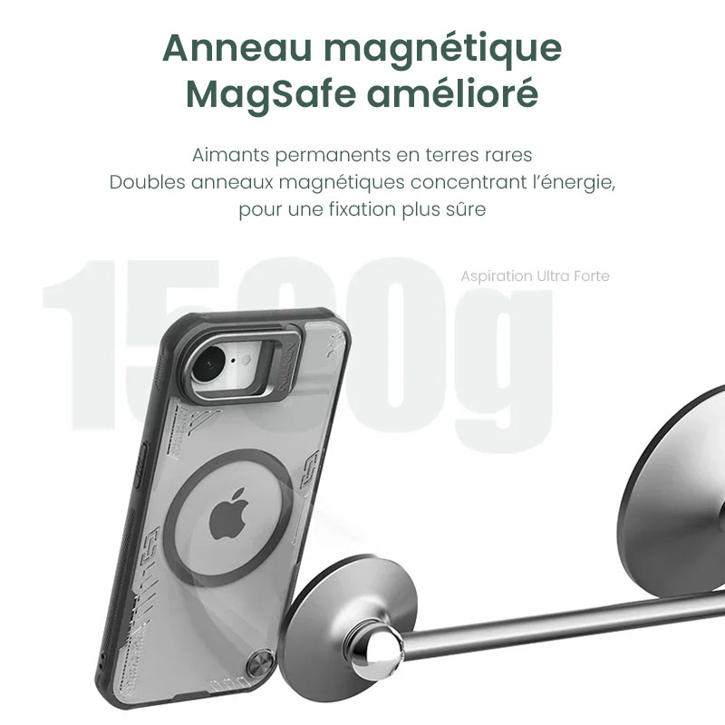 Coque MagSafe NILLKIN Iceblade Prop Magnétique pour iPhone 16e