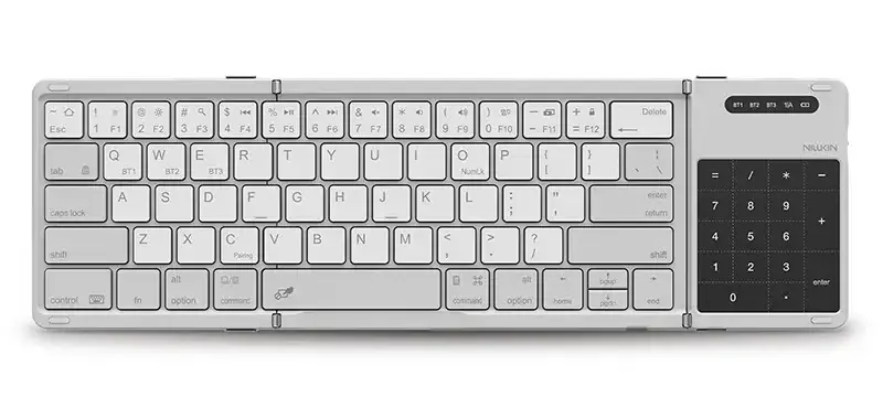 Clavier Bluetooth Pliable NILLKIN Magic Cube | 64 Touches QWERTY - Modèle Gris