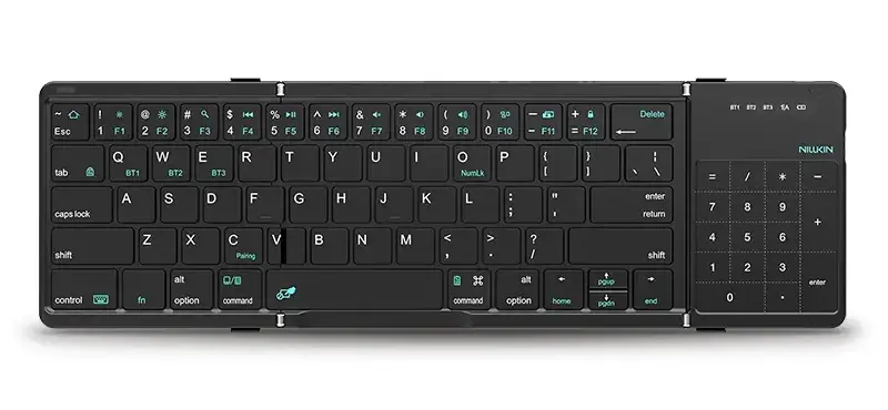 Clavier Bluetooth Pliable NILLKIN Magic Cube | 64 Touches QWERTY - Modèle Noir