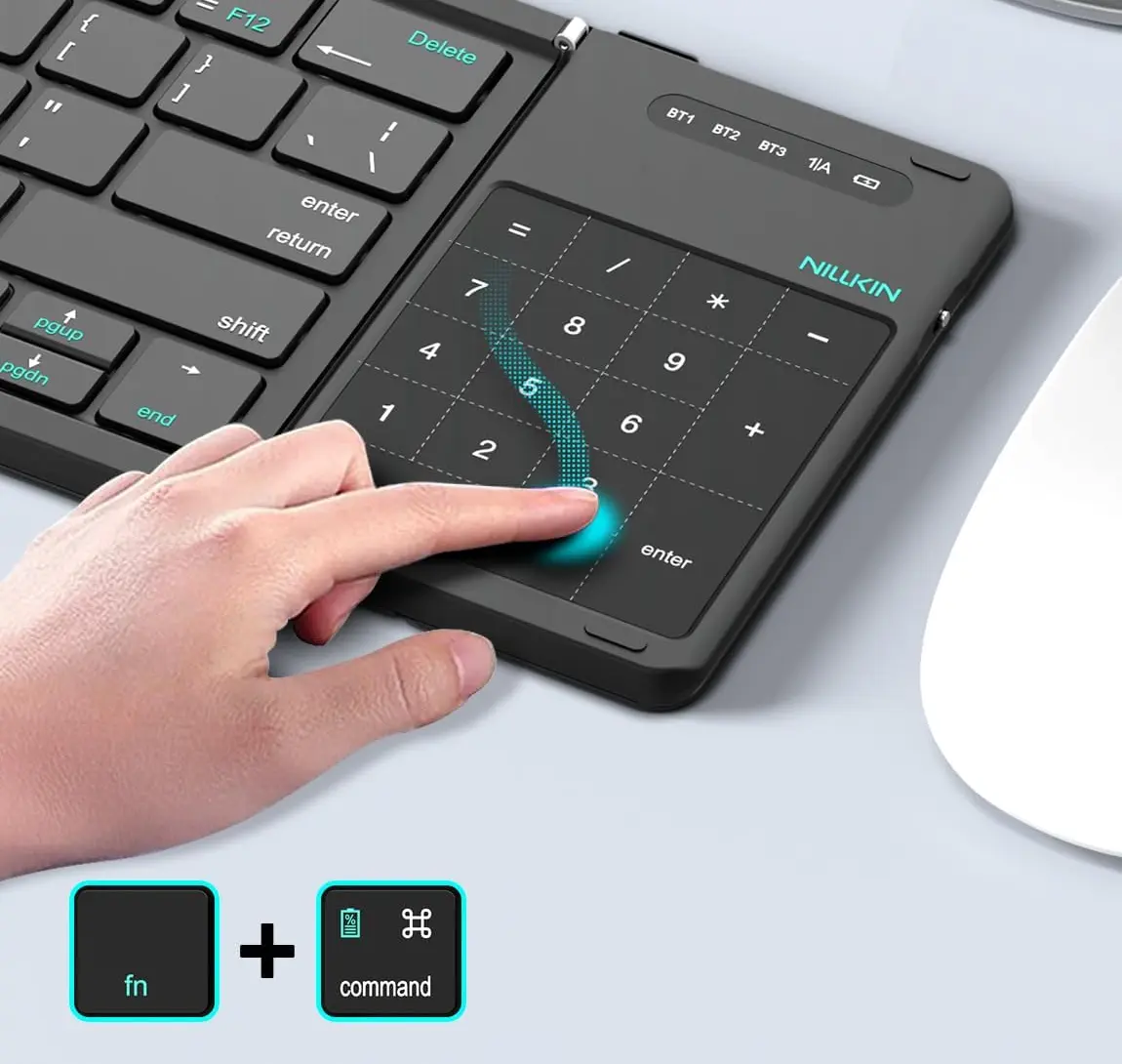 Clavier Bluetooth Pliable NILLKIN Magic Cube | 64 Touches QWERTY
