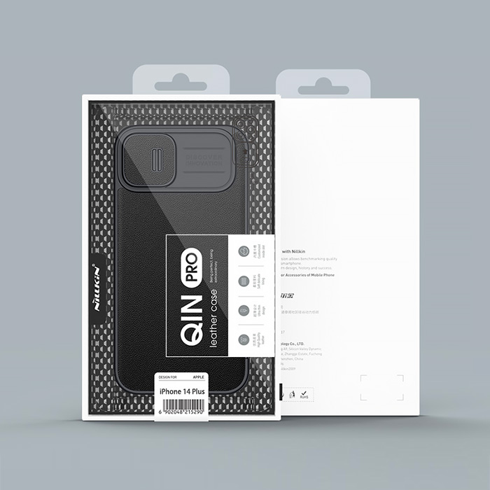 Étui NILLKIN Qin Pro Leather avec Pochettes CB pour iPhone 14 Plus