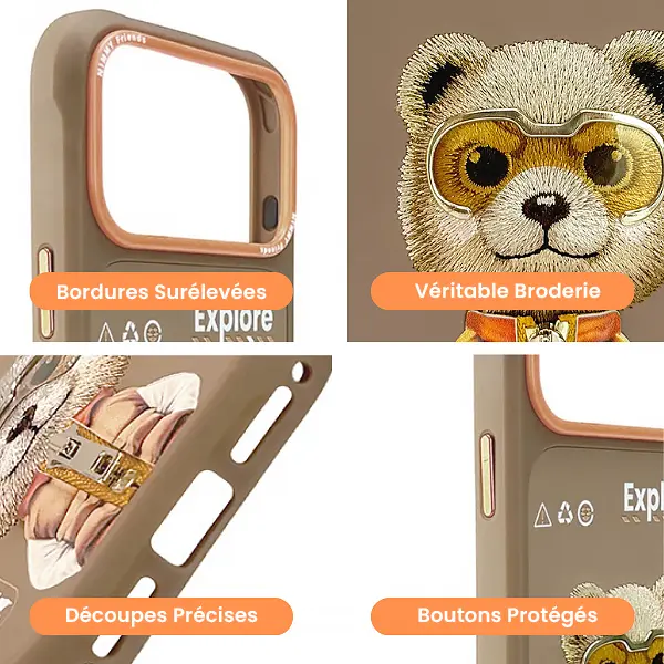 Coque NIMMMY x NIMMY FRIENDS Cool Cute Bear pour iPhone 17 Pro