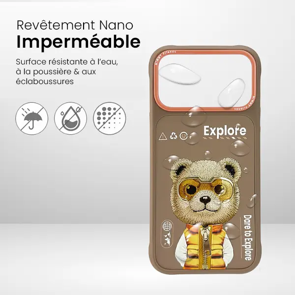 Coque NIMMMY x NIMMY FRIENDS Cool Cute Bear pour iPhone 17 Pro