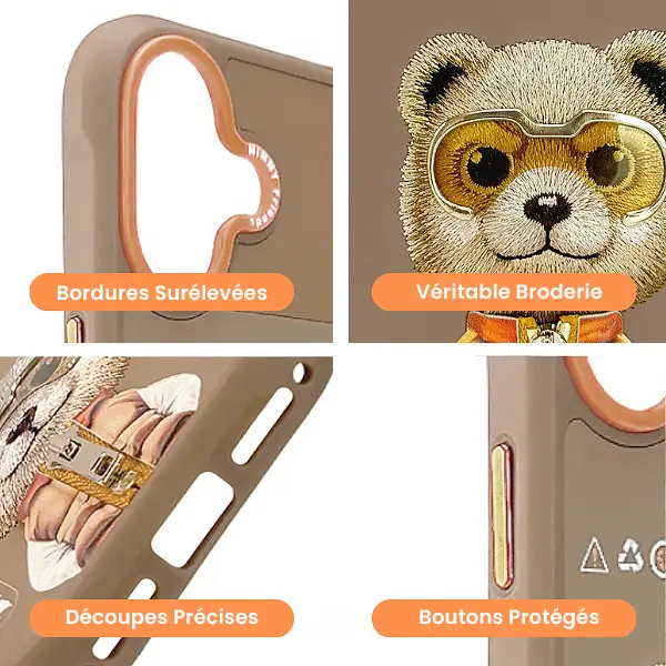 Coque NIMMMY x NIMMY FRIENDS Cool Cute Bear pour iPhone 17