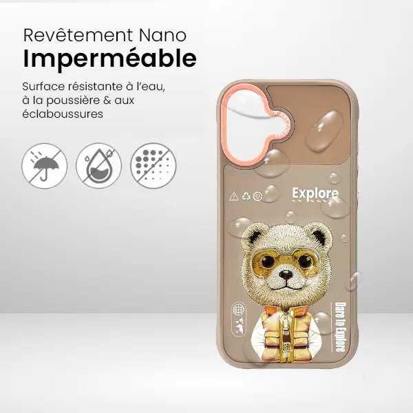 Coque NIMMMY x NIMMY FRIENDS Cool Cute Bear pour iPhone 17