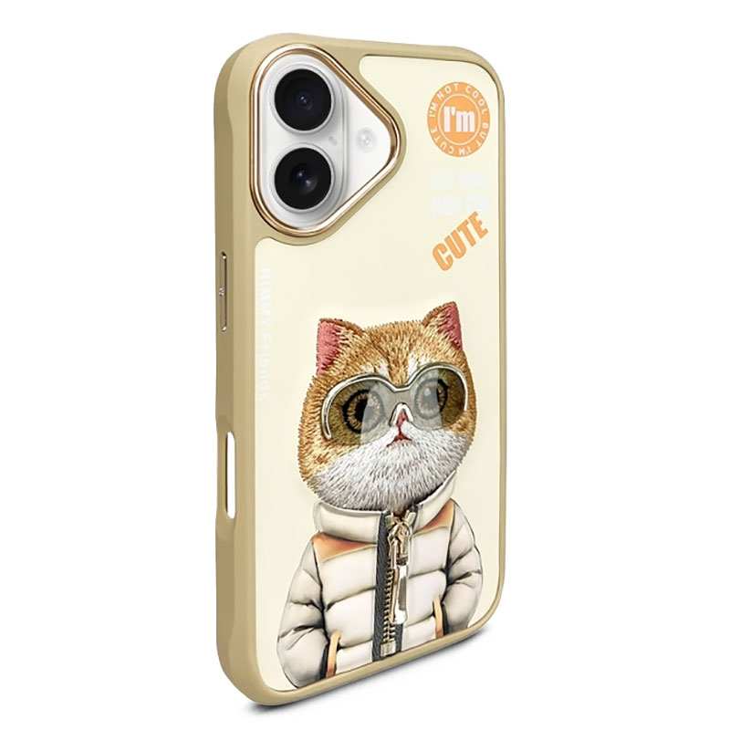 Coque NIMMMY x NIMMY FRIENDS Cool Cute Cat pour iPhone 16