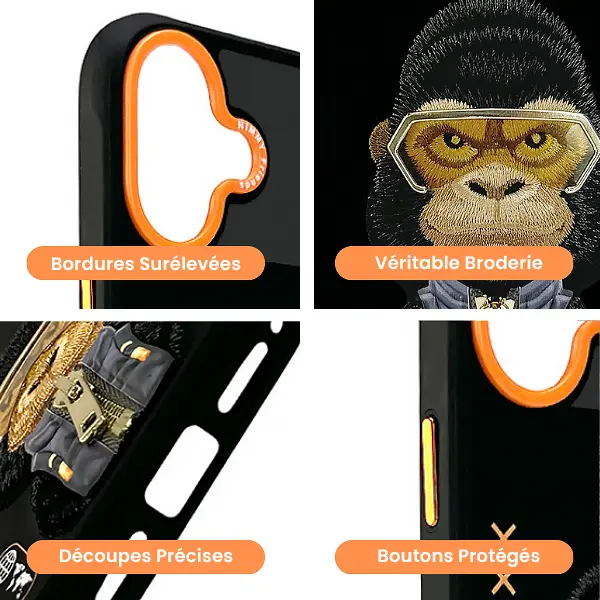 Coque NIMMY x NIMMY FRIENDS Cool Cute Gorilla pour iPhone 17
