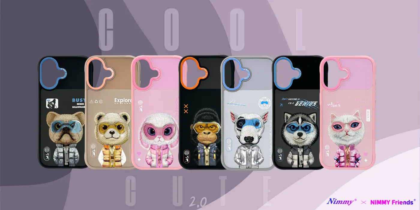 Coque NIMMY x NIMMY FRIENDS Cool Cute Gorilla pour iPhone 17