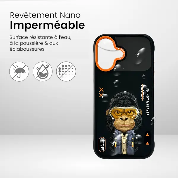 Coque NIMMY x NIMMY FRIENDS Cool Cute Gorilla pour iPhone 17