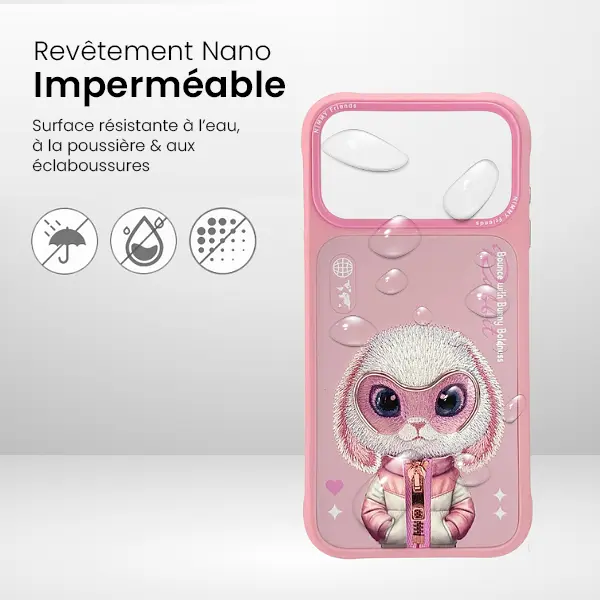 Coque NIMMY x NIMMY FRIENDS Cool Cute Rabbit pour iPhone 17 Pro Max