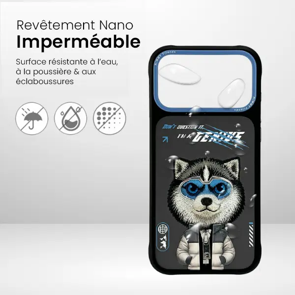 Coque NIMMY x NIMMY FRIENDS Cool Cute Wolf pour iPhone 17 Pro Max