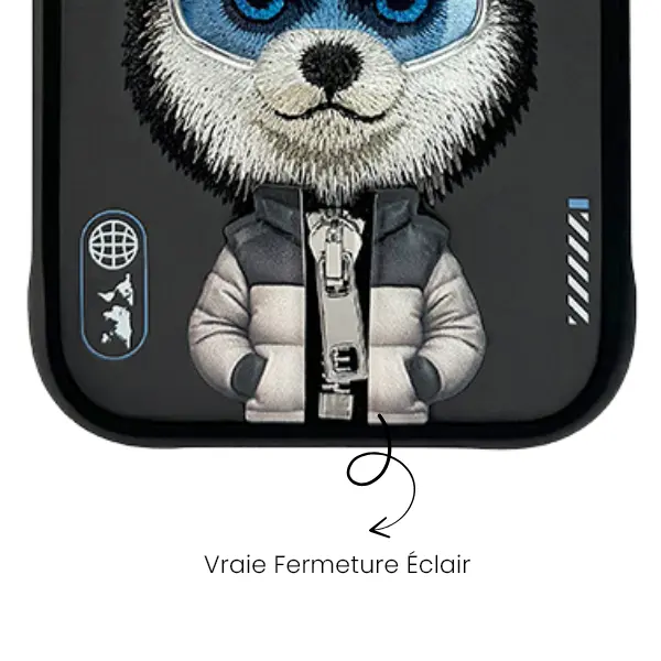 Coque NIMMY x NIMMY FRIENDS Cool Cute Wolf pour iPhone 17