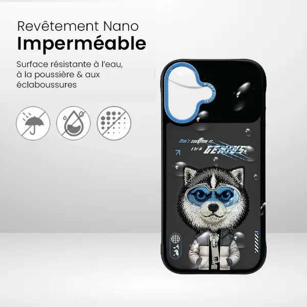 Coque NIMMY x NIMMY FRIENDS Cool Cute Wolf pour iPhone 17