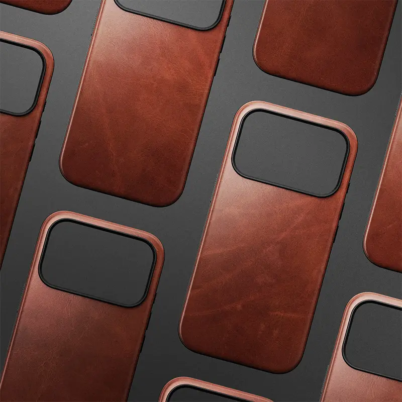 Coque MagSafe NOMAD Modern Leather Case en Cuir HORWEEN pour iPhone 17 Pro