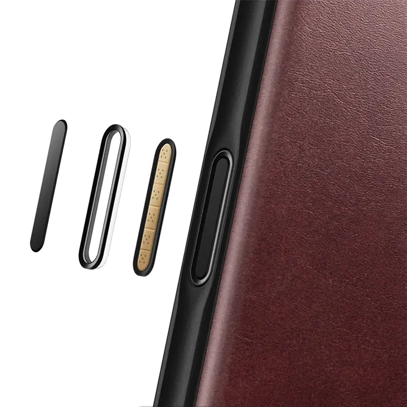 Coque MagSafe NOMAD Modern Leather Case en Cuir HORWEEN pour iPhone 17 Pro - Coloris Bordeaux