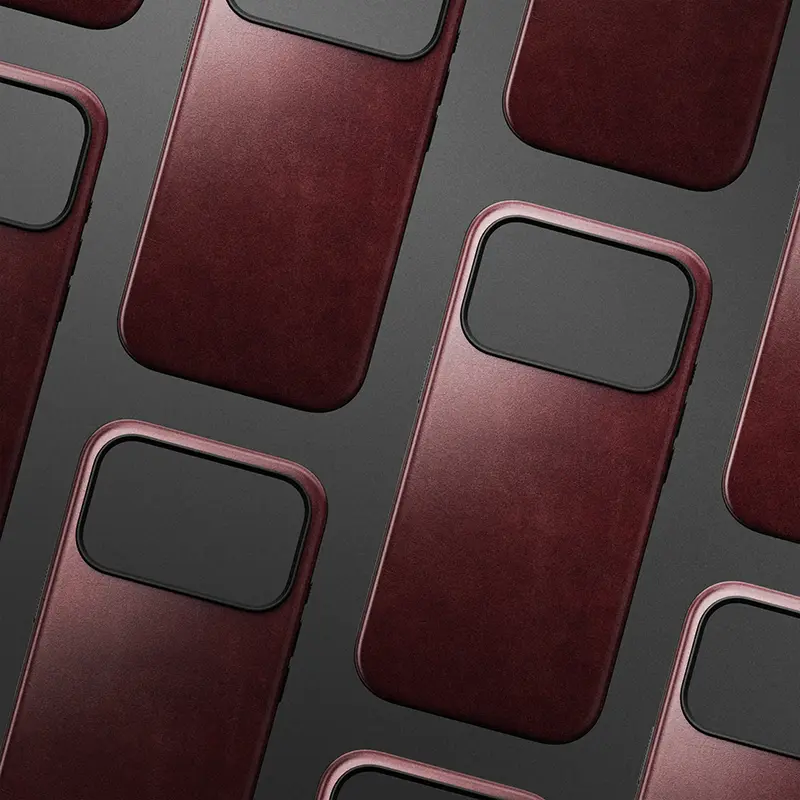 Coque MagSafe NOMAD Modern Leather Case en Cuir HORWEEN pour iPhone 17 Pro