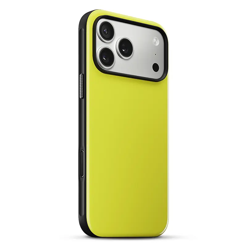 Coque MagSafe NOMAD Modern Case pour iPhone 17 Pro Max - Modèle Volt Jaune