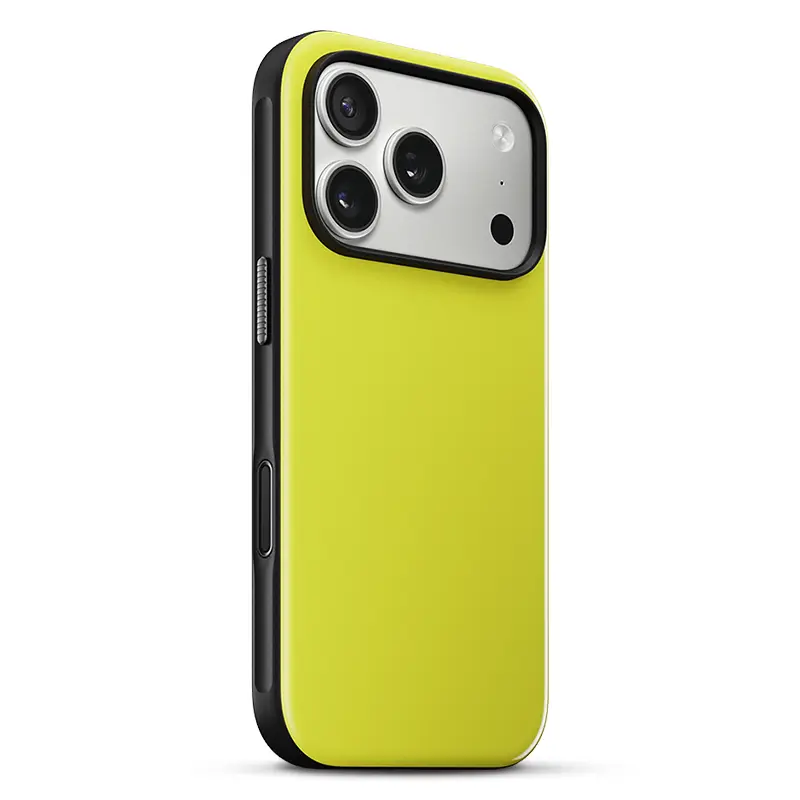 Coque MagSafe NOMAD Modern Case pour iPhone 17 Pro - Modèle Volt Jaune