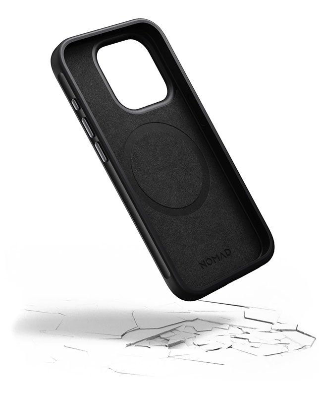 Coque MagSafe NOMAD Modern Leather en Cuir Véritable pour iPhone 15 Pro