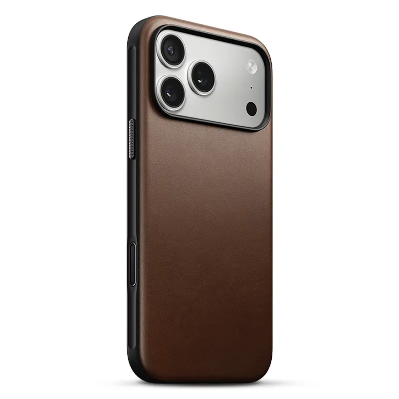 Coque MagSafe NOMAD Modern Leather Case pour iPhone 17 Pro Max - Coloris Marron