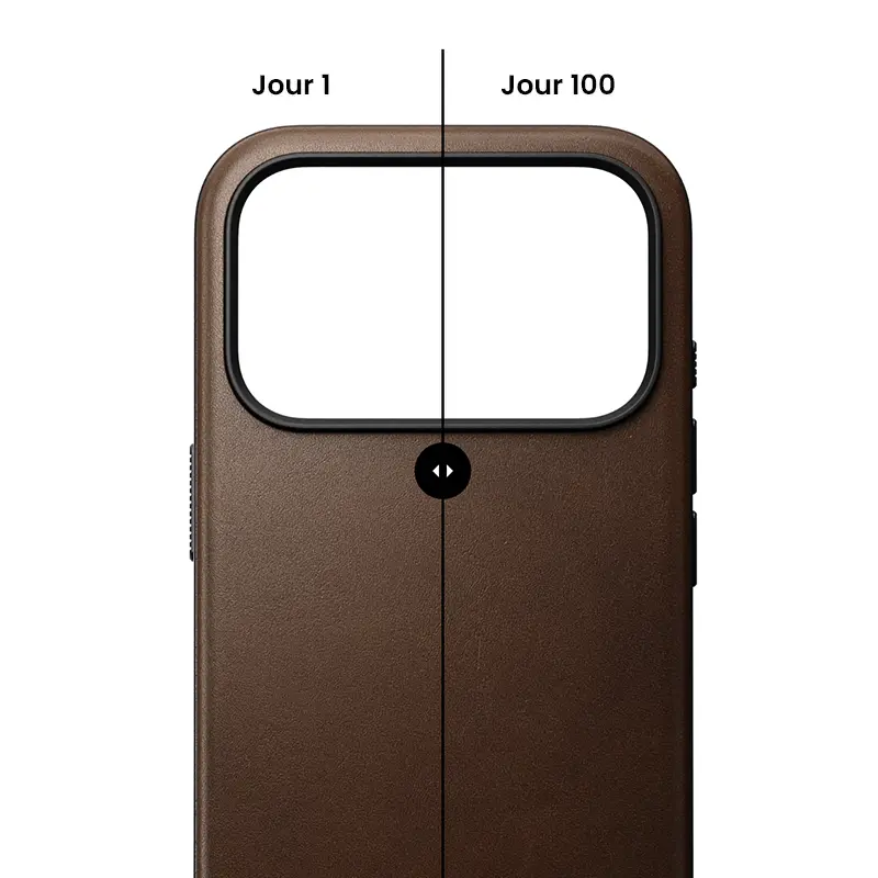 Coque MagSafe NOMAD Modern Leather Case pour iPhone 17 Pro Max - Coloris Marron