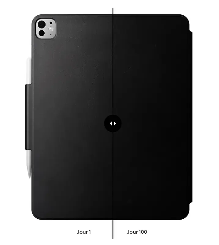 Étui Folio NOMAD Modern Leather Folio pour iPad Pro 11 Pouces 2024 - Coloris Noir