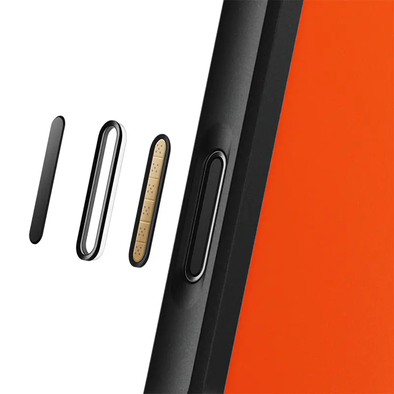 Détail du bouton Camera Control de la coque NOMAD Rugged Case pour iPhone 17 Pro Max