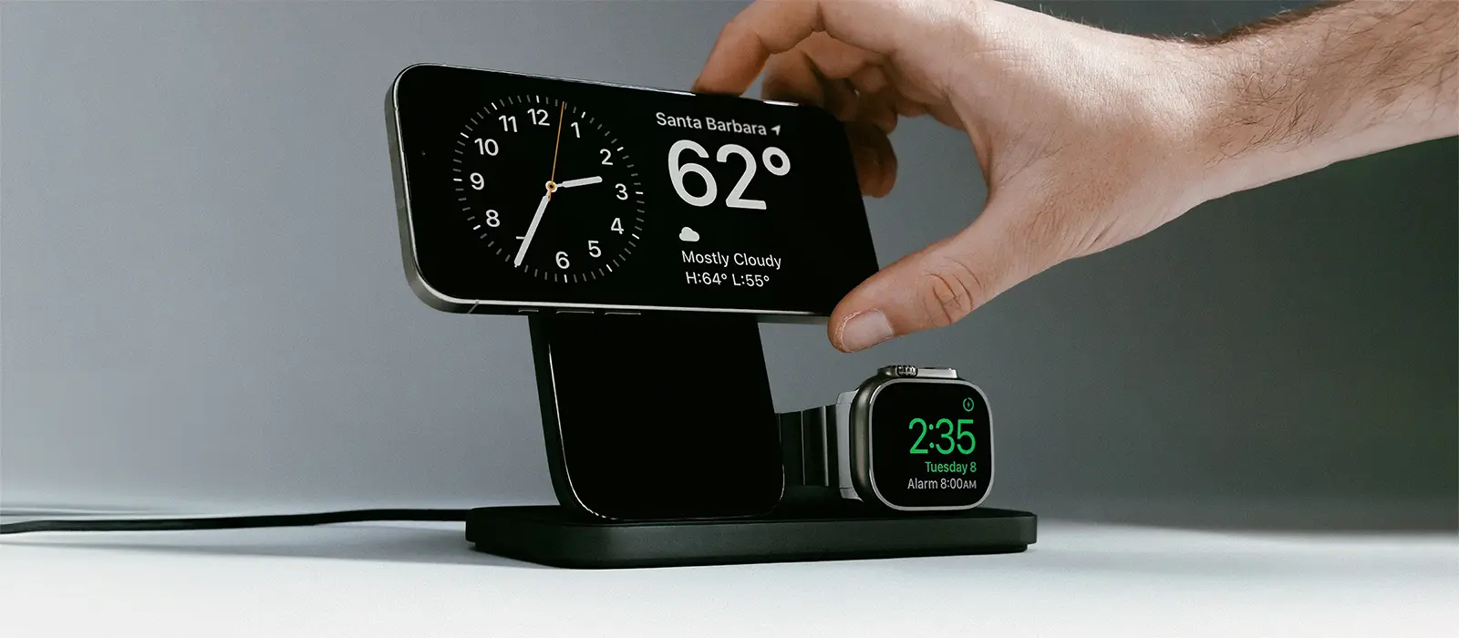 Station Induction MagSafe NOMAD Stand One Max V4 Noir