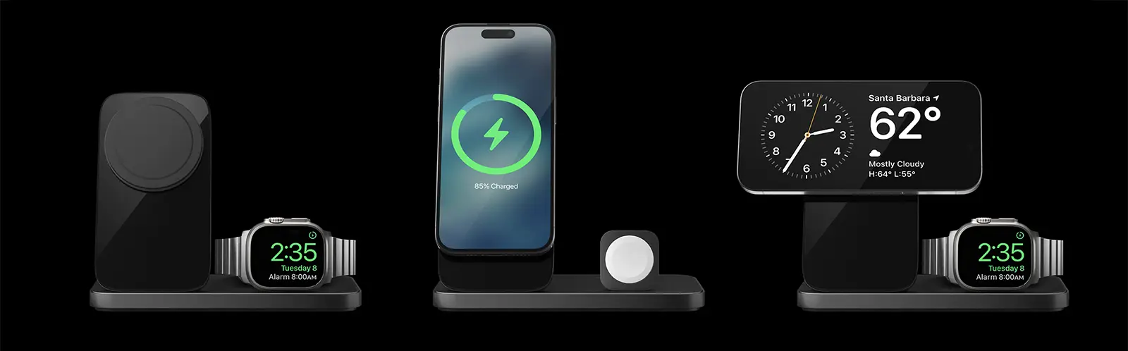 Station Induction MagSafe NOMAD Stand One Max V4 Noir