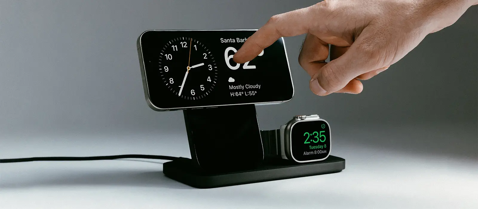 Station Induction MagSafe NOMAD Stand One Max V4 Noir