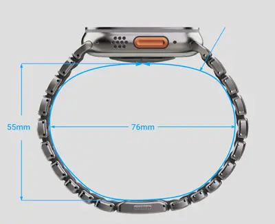 Apple Watch – Bracelet NOMAD Stratos Titane & FKM Forest