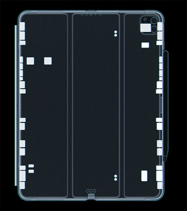 Étui Folio NOMAD Modern Folio en Cuir Véritable pour iPad Pro 12,9' (2021)