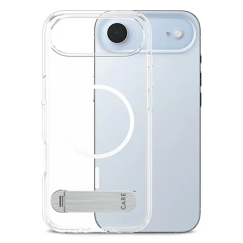 Coque MagSafe CARE By PANZER GLASS KickStand Transparente pour iPhone Air
