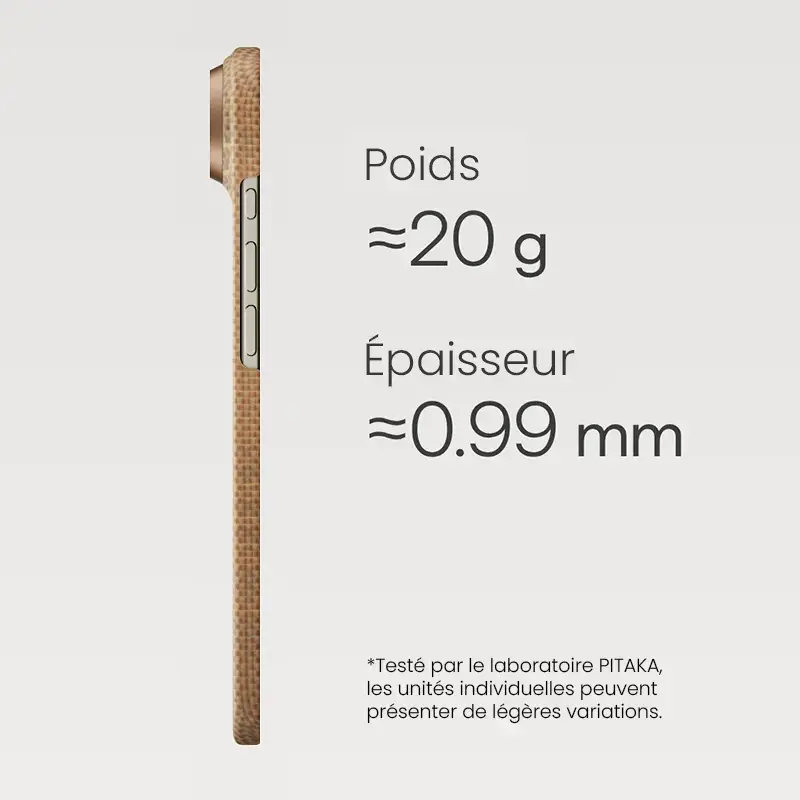 Coque MagSafe PITAKA Golden Glints Utra Slim pour iPhone Air