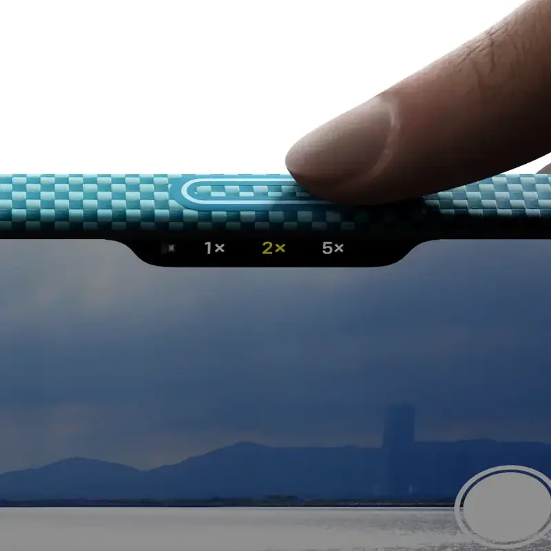 Coque MagSafe PITAKA Glints of Gold Lucid Blue Ultra Slim pour iPhone 17 Pro Max