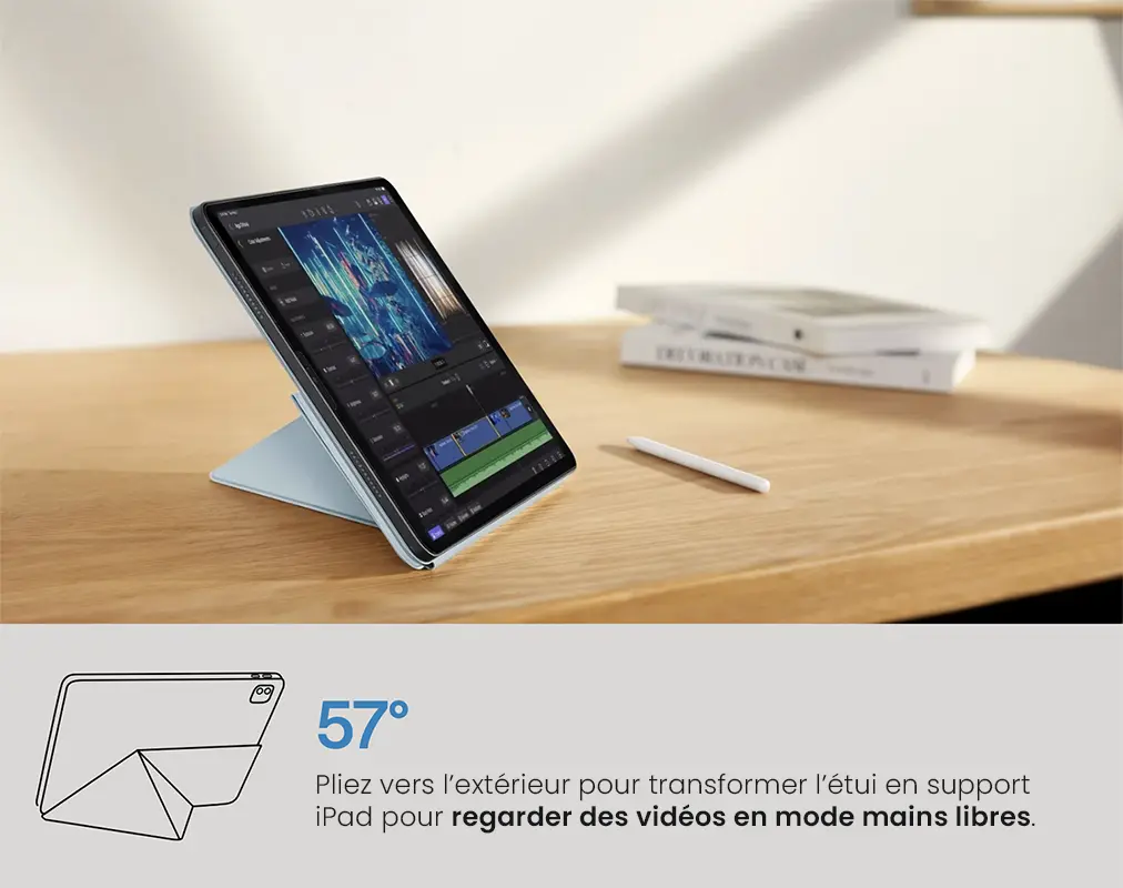 Étui Folio PITAKA MagEZ 2 pour iPad Pro 12,9' (2021/22)