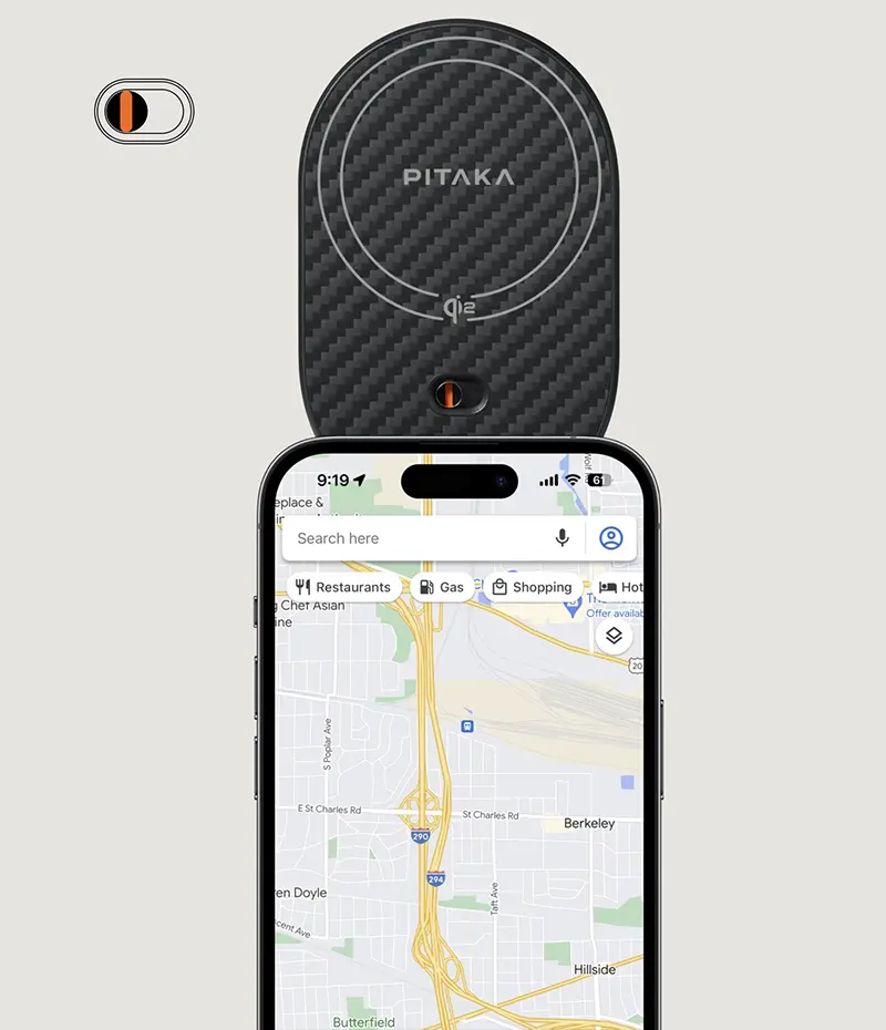 Chargeur de Voiture PITAKA MagEZ Pro 2 Qi2 MagSafe - NFC Intégré