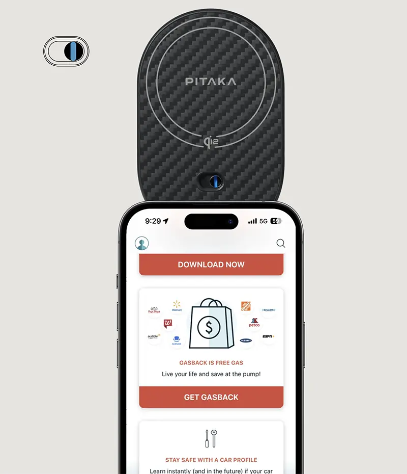 Chargeur de Voiture PITAKA MagEZ Pro 2 Qi2 MagSafe - NFC Intégré