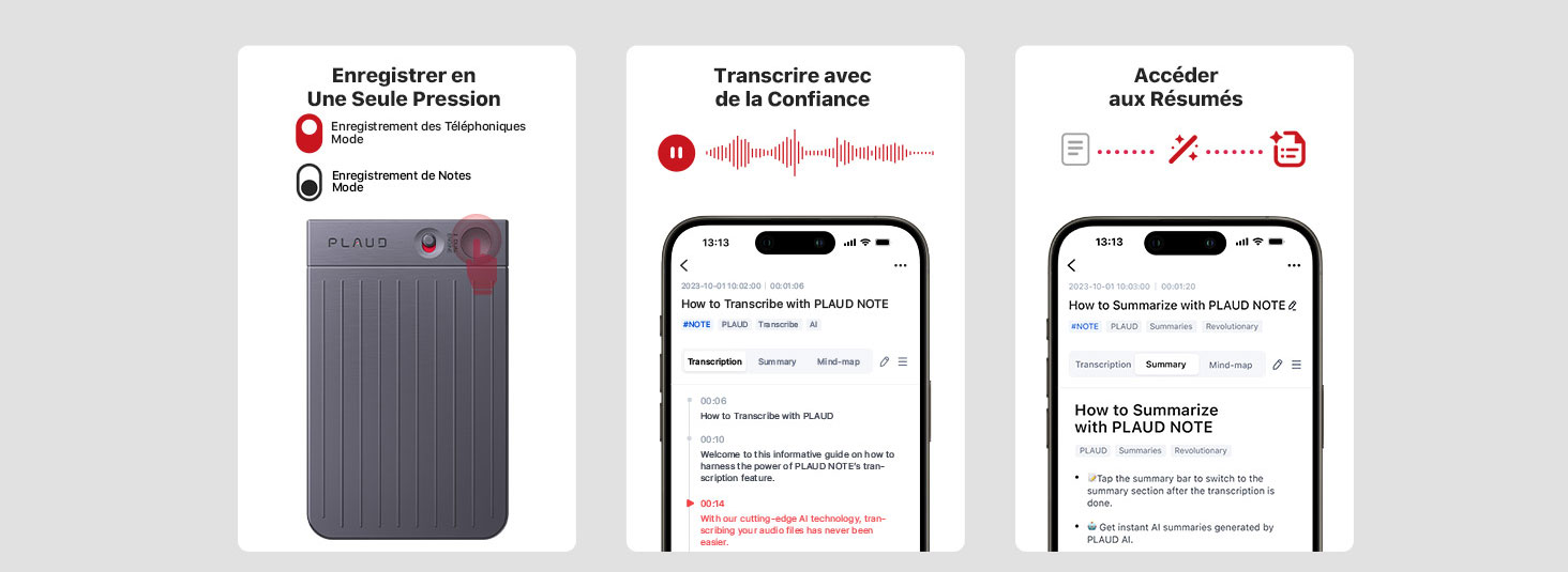 Enregistreur Vocal IA PLAUD Note Avec Transcription Et Résumés Par ChatGPT-4