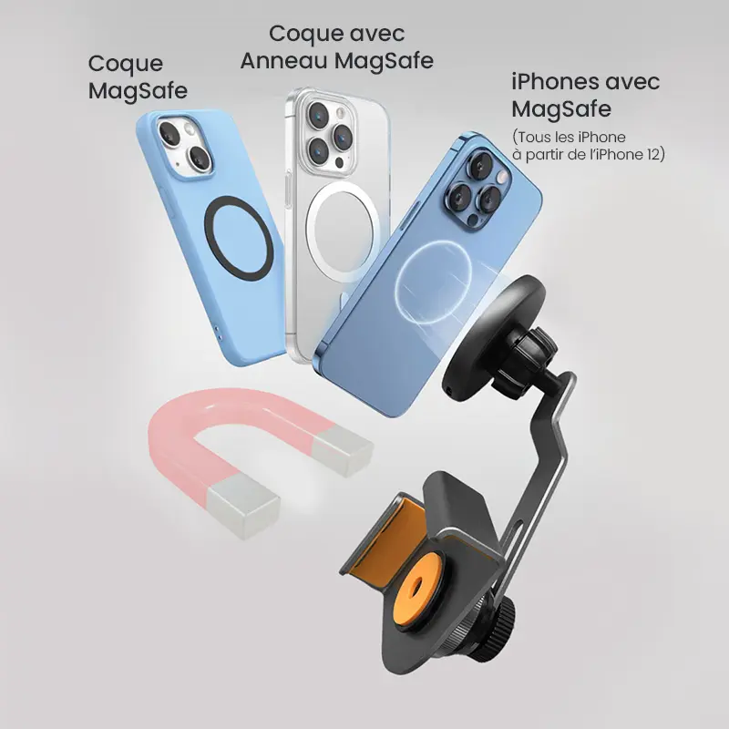 Support Chargeur Écran 4SMARTS Screen Mount Qi2 MagSafe