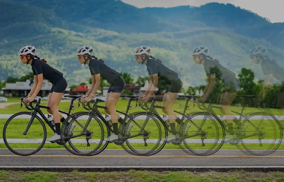 Mode time lapse caméra AKEEYO AKY-710S vidéo accélérée trajet vélo moto