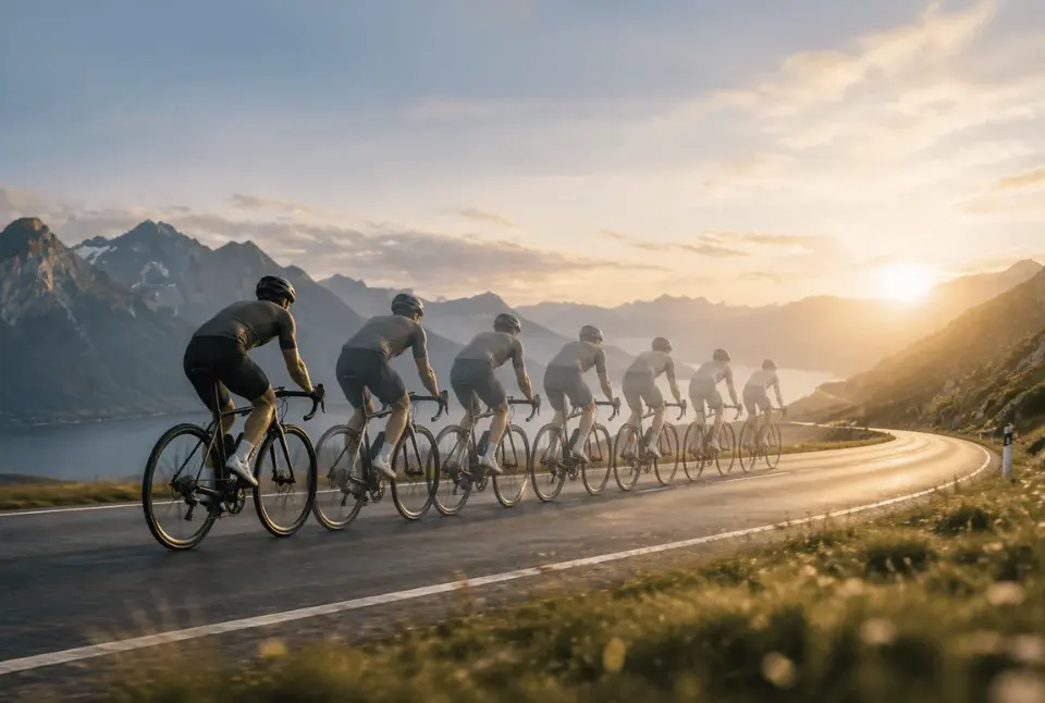 Mode timelapse caméra AKEEYO 730Pro vidéo accélérée trajet vélo paysage