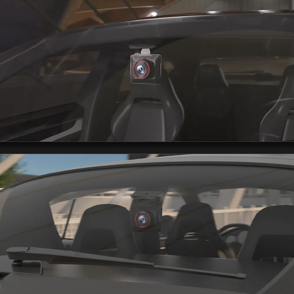 Installation dashcam AKEEYO P1 avant et arrière pare-brise