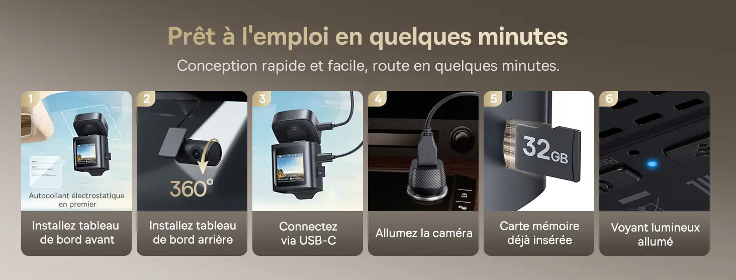 Caméra Dashcam BASEUS PrimeTrip VD1 Pro 4K