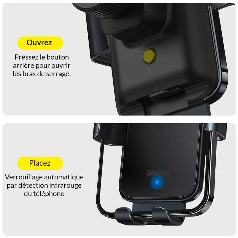 Support Smartphone pour Voiture BASEUS Solar Power