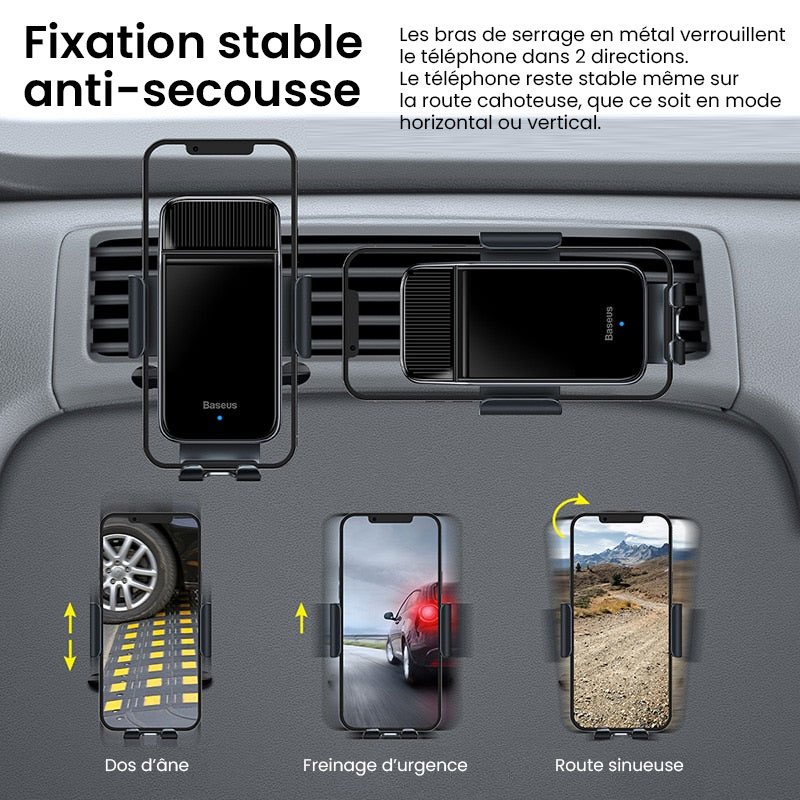 Support Smartphone pour Voiture BASEUS Solar Power