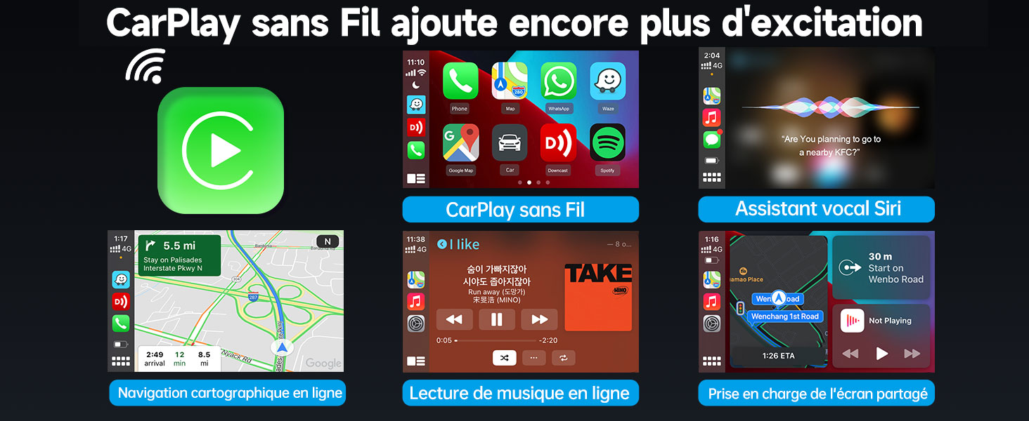 Adaptateur Sans Fil CARLINKIT 2AIR